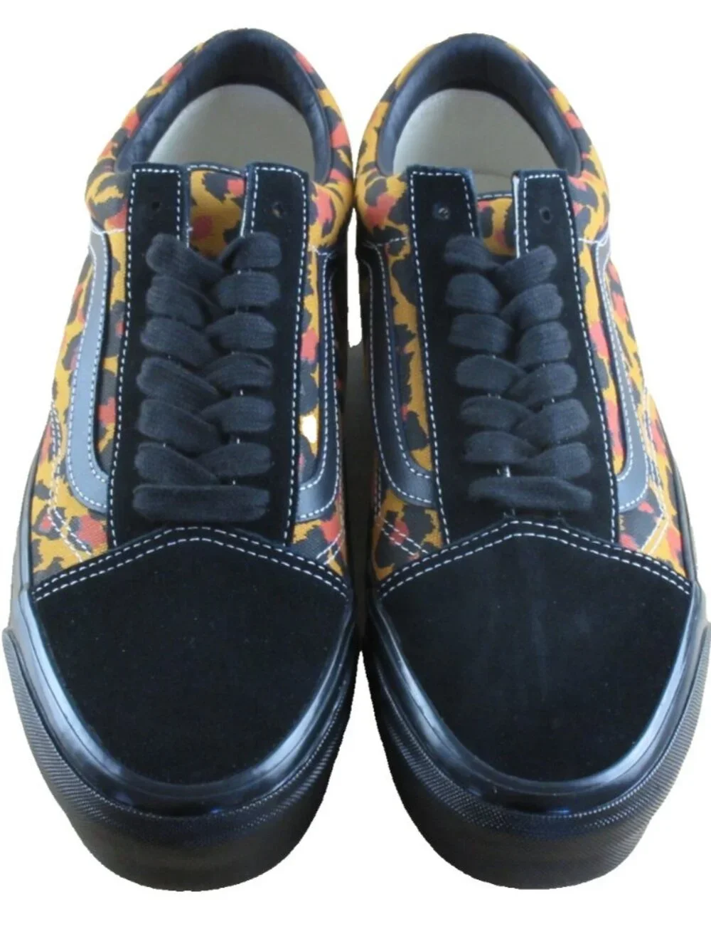 Vans Men's Lx Old Skool Leopard Double Black Striped Skate shoes Size 11.5 NEW
